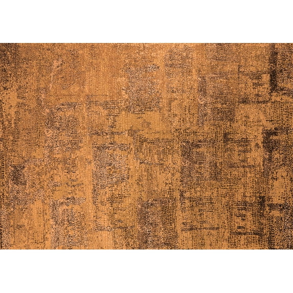 Ahgly Company Indoor Rectangle Oriental Orange Industrial Area Rugs, 8' x 10'