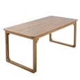 thumbnail image 3 of Christopher Knight Home 70.8" Minimalist Outdoor Acacia Wood Dining Table for 6-8 People, Light Teak, 3 of 10