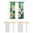 thumbnail image 6 of Spring Daisy Blackout Curtains for Bedroom, Flowers Country Leaves Watercolor Plants Thermal Insulated Kitchen Drapes with Grommets, Light Blocking Window Treatment, 2 Panels 27.5" x 39", 6 of 7
