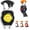 Black, variant on 8-in-1 Multifunctional Keychain Flashlight, Mini COB Work Light,Black*1 | Rechargeable Magnetic Carabiner with Flameless Lighter, Bottle Opener, Whistle, Screwdriver and Folding Stand for Camping