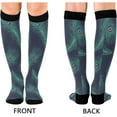 thumbnail image 2 of High Elasticity Compression Socks, High Knee Socks Adult Universal Leisure Relieve Fatigue, Peacock Feather 6 Travel Daily with Running (1 Pair) Gift, 2 of 7