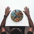 thumbnail image 5 of Reloj de pared con animales marinos para salón o dormitorio, con pantalla de 24 horas, tablero de madera densa y diseño moderno y decorativo para colgar., 5 of 5