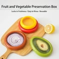 thumbnail image 5 of Lemon Film-Sealed Safe Box， Fresh Containers Fresh Pod Reusable Silicone Storage Pods for Onions Tomatoes Garlic – for Fridge, 5 of 9