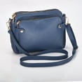 thumbnail image 7 of Kukoosong Crossbody Bags for Women Three Layer Leather Shoulder Bag Small Size Large Capacity Card Bag Fashion Bag Soft Leather Blue, 7 of 7