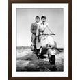 thumbnail image 2 of Art.com Roman Holiday, Audrey Hepburn, Gregory Peck, 1953 Photo, Brown Frame Wall Art, 32" x 40", 2 of 5