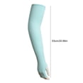 thumbnail image 4 of Sleeves Sunscreen for Cycling Lengthening Multiple Colors Comfortable Elastic Mangas Para Brazos Para El Sol Different Patterns Sky Blue, 4 of 9