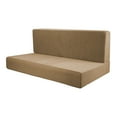 thumbnail image 5 of amagogo 2  Pack RV Dinette Cushion Covers RV Stretch Sofa Seat Slipcovers Automotive Seat Cover RV Couch Covers Brown, 5 of 8