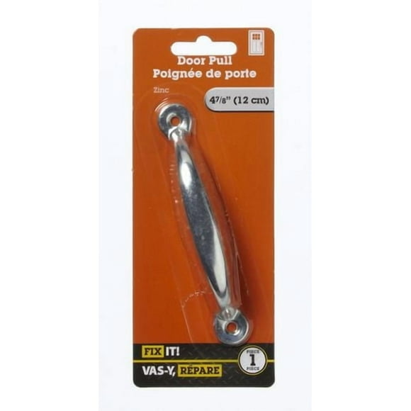 Poignée de porte 4-7/8 po zinc 1 pièce Les poignées de porte sont idéales pour une utilisation sur des portes de métal et de bois.