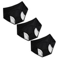 thumbnail image 2 of HKYNLAG Leakproof Panties for Women, 3 Pack Leak Proof Underwear for Women, Leakproof Panties for Old Women Over 60 Incontinence Black 5XL/6XL, 2 of 4