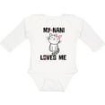 thumbnail image 3 of Inktastic My Nani Loves Me Girls Girls Long Sleeve Baby Bodysuit, 3 of 5