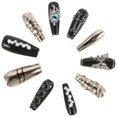 thumbnail image 1 of Skull Nail Charms 10Pcs Long Fake Nails For Women Multi Dark Gothic Style Easy Application, 1 of 5