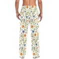 thumbnail image 4 of FORMRS Mens Pajama Pants with Pockets Cotton Sleepwear Lounge Bottoms Sizes S-2XL, Watercolor Wildflowers Pattern, 4 of 7