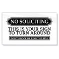 thumbnail image 1 of Letrero «No soliciting» Melrose Roots, acrílico, 15 x 9 cm, color blanco, 1 of 9
