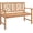 Geometric Backrest, Natural, variant on BarefHaven Patio Acacia Wood Bench, 2-Person Outdoor Loveseat Chair, Cozy Armrest & Backrest, Sturdy Acacia Wood Frame, Outdoor Slatted Seating Bench for Backyard, Garden, 800 lbs Max Load