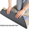thumbnail image 3 of Pioneer Flower Floral Print Pattern Hot Yoga Mat Towel Non Slip for Hot Yoga - Quick-Drying Yoga Mat Cover with 4 Corner Pockets with Travel Bag - Hot Yoga Towel Non Slip 70"x26", 3 of 6