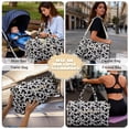thumbnail image 4 of Garronmavis Cow Print Large Quilted Duffle Bag for Women,Overnight Travel Carry On Bag with Zipper Pocket Luggage Sleeve Quilted Travel Bag for Gym, Work, 4 of 7