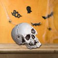thumbnail image 2 of Realistic Skeleton Skulls for Halloween, Spooky Plastic Human Skull for Halloween Home Table Decorations, 2 of 5