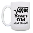 thumbnail image 2 of ThisWear 70th Birthday Gifts 70 Years Old You Do the Math Birthday Cup 2 Pack Gift 15oz Coffee Mugs, 2 of 4