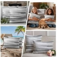 thumbnail image 4 of Gray White Outdoor Pillow Covers 20x20 Set of 2,Waterproof Patio Throw Pillowcase Protectors,Vintage Country Abstract Gradient Mottled Decorative Pillow Shams Cushion Covers for Seat Bed Couch Sofa, 4 of 8