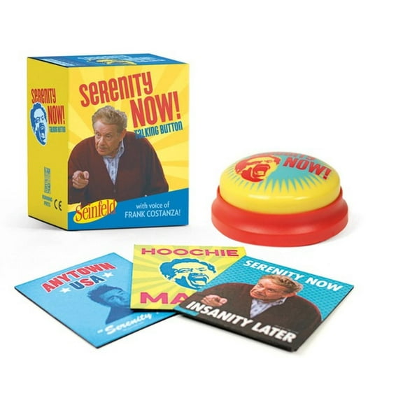 Seinfeld: Serenity Now! Talking Button: Featuring the Voice of Frank Costanza! (Hardcover)
