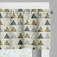 thumbnail image 3 of Ambesonne Geometric Valance Pack of 2, Abstract Triangle, 42"X18", Taupe, 3 of 5