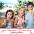 thumbnail image 7 of 200 Pieces 4 Oz Colorful Shaved Ice Cups Flower Shaped Snow Cone Leak Proof Plastic Snack Cream Bowls, 7 of 7
