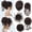 6A-Dark Brown, variant on Women 5Pcs Messy Updo Hairpiece Set Tousled Bun Ponytail Scrunchies with Elastic Band Long Hair Extensions 6A