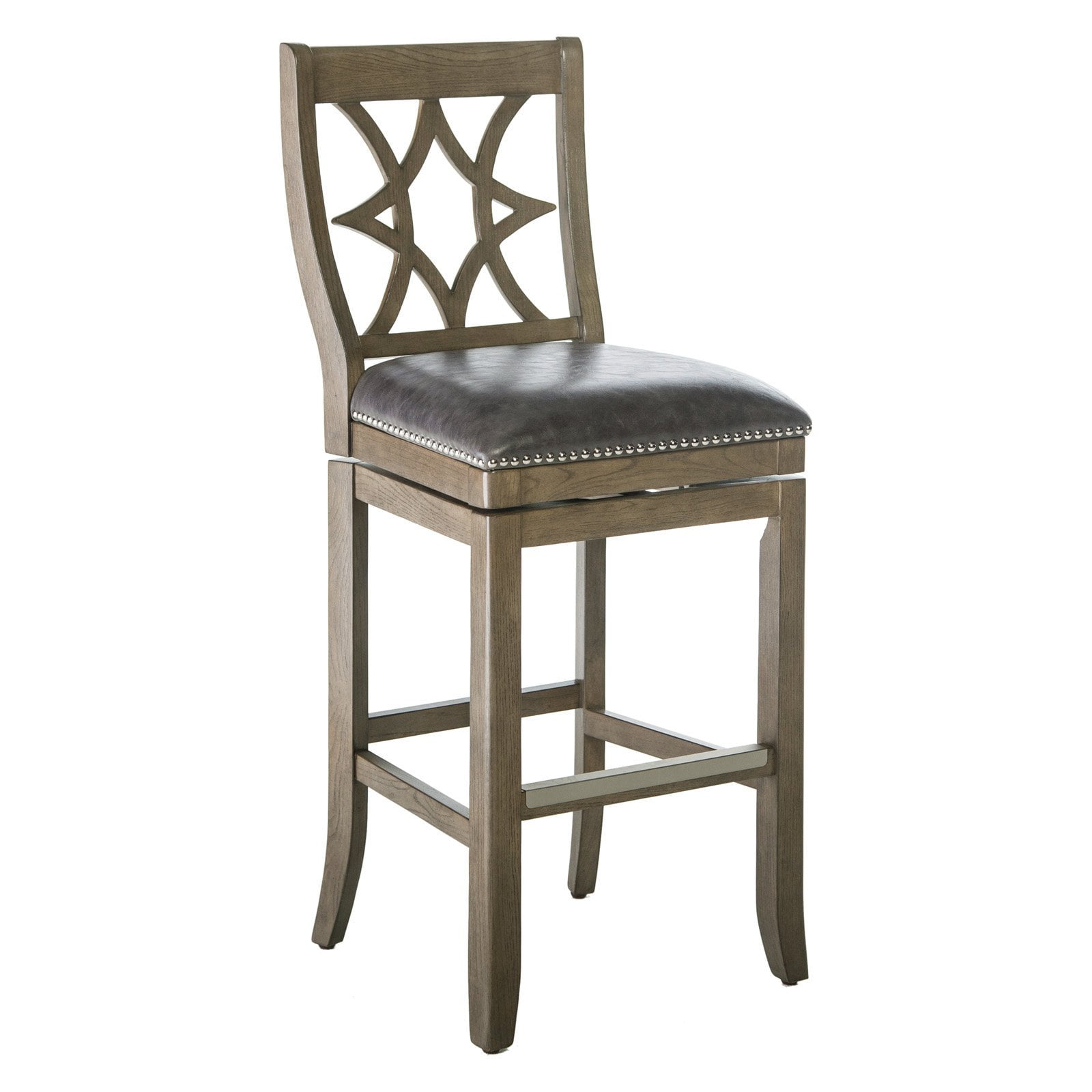 Belham Living Oliver Square Seat Swivel Bar Stool Com