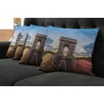 thumbnail image 5 of Ambesonne Paris Throw Pillow Cover 4 Pack, Famous Champs Elysees, 16", Multicolor, 5 of 5