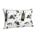 thumbnail image 2 of Kll Wine Bottles And Grapes Pillow Covers Envelope Closure,Super Soft And Cozy Fuzzy Fleece Pillow Case Cover 20"X30", 2 of 9