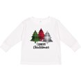thumbnail image 3 of Inktastic Country Christmas Plaid Trees Boys or Girls Long Sleeve Toddler T-Shirt, 3 of 5