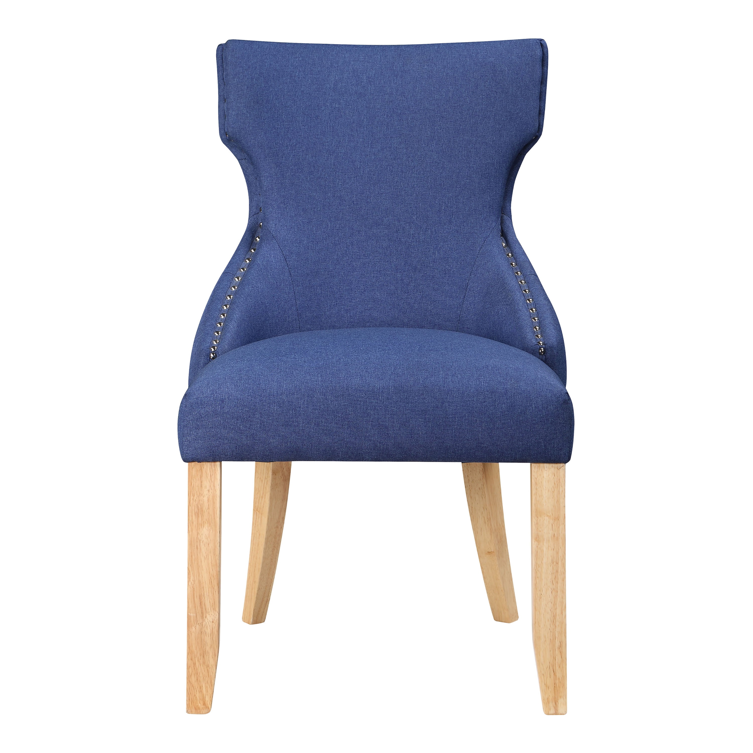Furniture of America Taryn Upholstered Wood Blue Side Chairs (Set of 2)