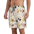 thumbnail image 2 of Naloa Cartoon Chickens Men's Beach Shorts, Surfing shorts, Swim trunks, Quick Dry Swim Trunks for Surfing Beach Fun - Medium, 2 of 9