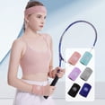 thumbnail image 3 of NIBOLOG 1 Set Sports Sweat Bands Sweat absorbing Quick drying High Elastic Nylon Cloth Wrist Guards Super Soft Yoga Basketball Headband Wristband Set Fitness Accessories, 3 of 7