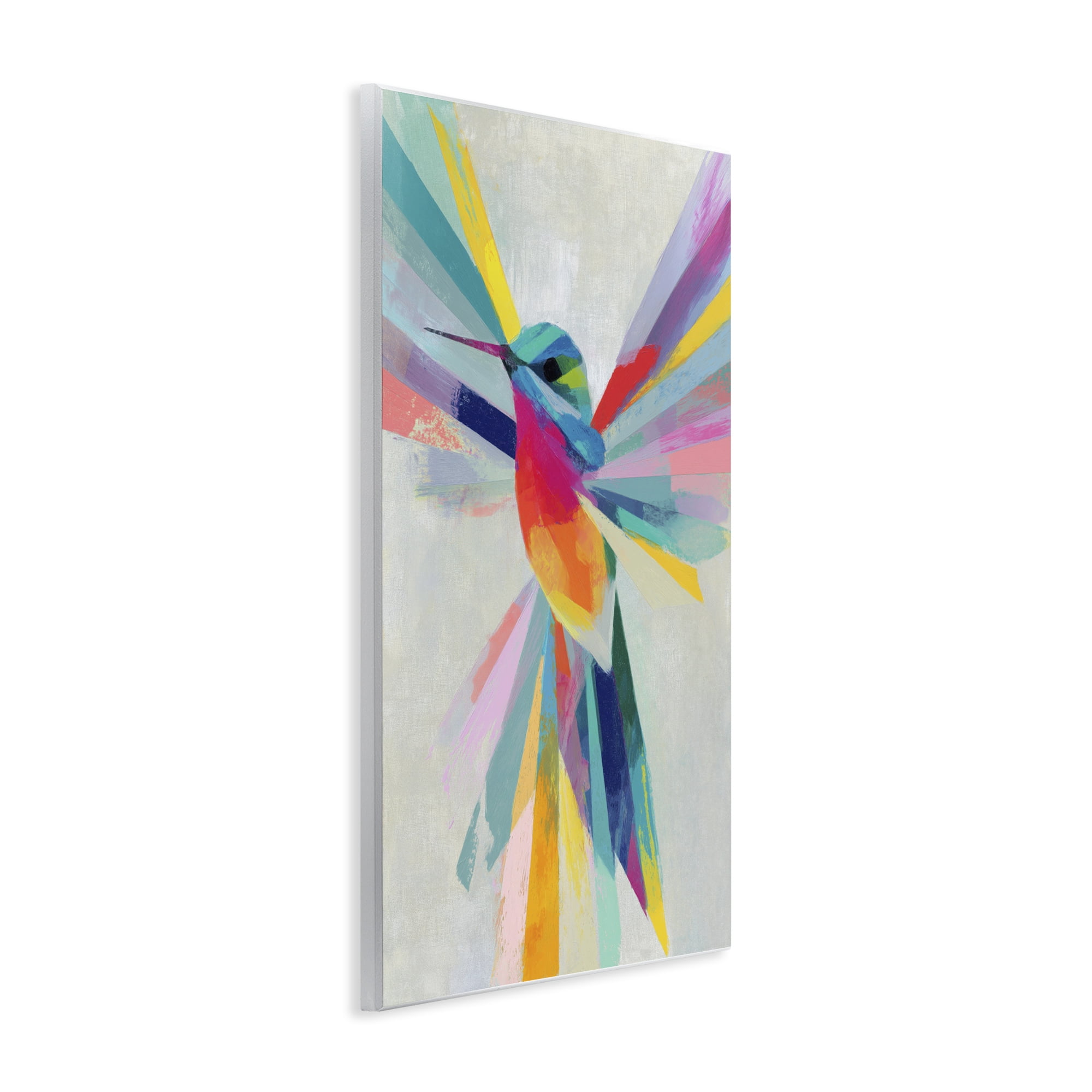Stupell Industries Rainbow Winged Hummingbird Wall Plaque Art, design by Chromatic Storm Studio