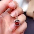 thumbnail image 4 of Valentine's Gift For Women's Mix Jewelry Set 14K Rose Gold Plated Lab Created Red Garnet 3Ct Asscher Cut, 4 of 4
