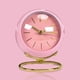 thumbnail image 3 of Reloj de dormitorio Naiovety con alarma luminosa y marco de metal rosa, 3 of 6