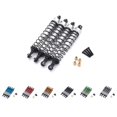 thumbnail image 2 of ZheElen RCGOFOLLOW Aluminum Alloy Smooth Front Rear Shock Absorber Wear-resistant Rc Front Rear Shock Absorber For 1/10 MN MN Silver, 2 of 6