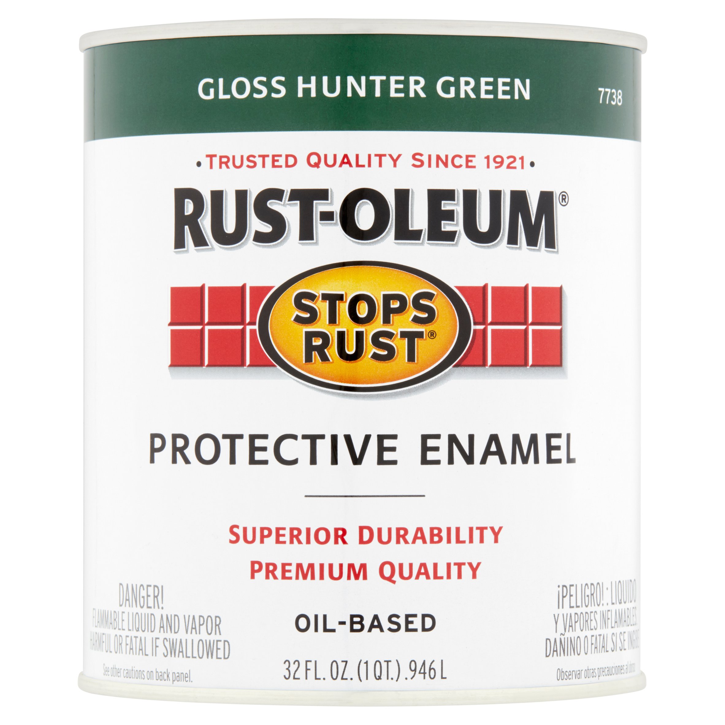 Rust-Oleum Stops Rust Gloss Hunter Green Oil-Based Protective Enamel ...