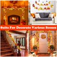 thumbnail image 4 of Maple Leaves String Lights Fall Leaf Garlands Light Total 9.8Ft 20LED Lights with 2 Modes Battery Operated Autumn Maple Leaves Garland for Autumn Thanksgiving Home Decor, 4 of 6