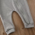 thumbnail image 4 of Gzhioc Newborn Baby Girl Outfit Solid Rabbit Ears Long Sleeve Zipper Hooded Jumpsuit Autumn Winter Clothes 1pcs, 4 of 8