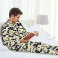 thumbnail image 5 of KLL Game Controller Sleepwear Mens Flannel Pajamas,Long Cotton Pj Set, 5 of 7