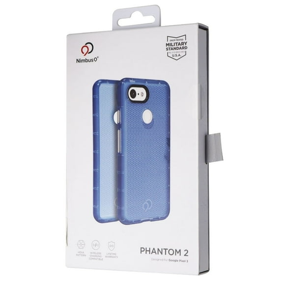 Nimbus9 Phantom 2 Slim Protective Gel Case for Google Pixel 3 - Pacific Blue