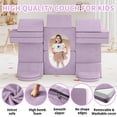 thumbnail image 4 of Linor 13PCS Modular Kids Play Couch, Kids Couch with Climbing Slope, 13 in 1 Toddler Couch for Boys and Girls, Blueberry, 4 of 9