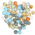 thumbnail image 1 of Miangastore 100Pcs Luminous Glass Craft DIY Gemstone Round Planet Patches Jewelry Making Gemstone, 1 of 8