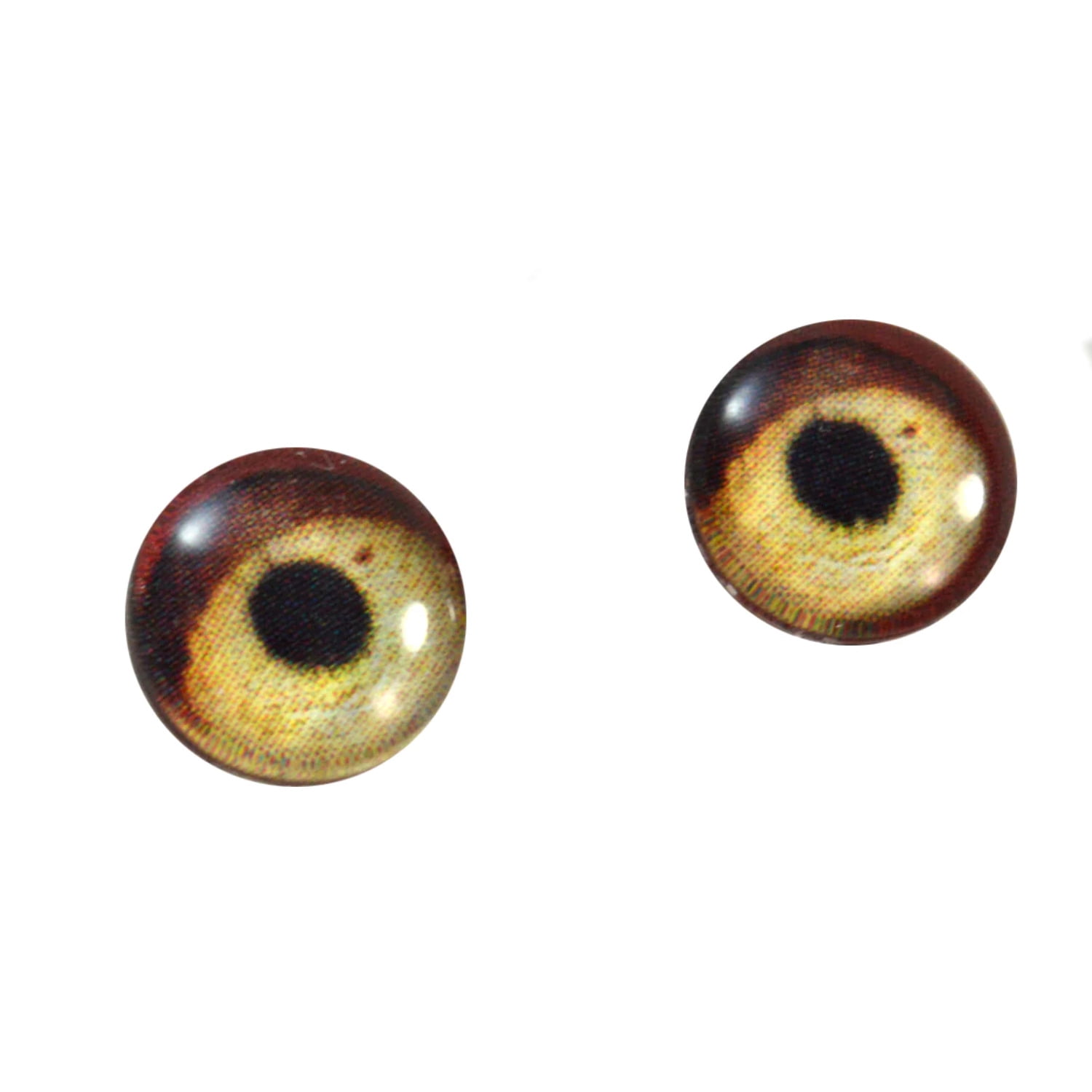 Bulk Lot 12 Pairs of 10mm Bird Glass Eyes