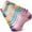 A-Candy color, variant on Loritta Womens Ankle Socks, Low Cut Cushioned No Show Athletic Socks for Women Size 8-10, 6 Pairs