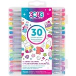 3C4G Scented Gel Pens 30PCS with sticker sheets