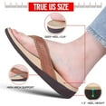 thumbnail image 6 of MEGNYA Orthotic Flip Flops For Women,Plantar Fasciitis Sandals For Flat Feet with Arch Support Thong Style Flip Flops Sandals for Comfortable Walk, 6 of 6