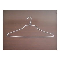 500 Wire Hangers 18 Inch - White Clothes Hangers, Standard Durable Garment Hangers for Shirt & Closet Organization - Lightweight Metal Hangers